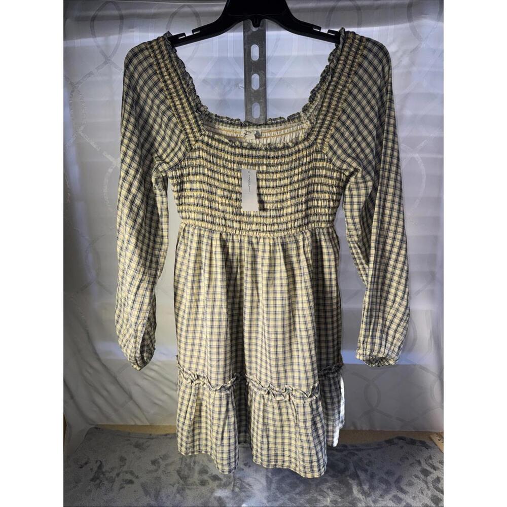American Eagle Womens Size Small Long Sleeve Plaid Dress